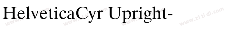 HelveticaCyr Upright字体转换
